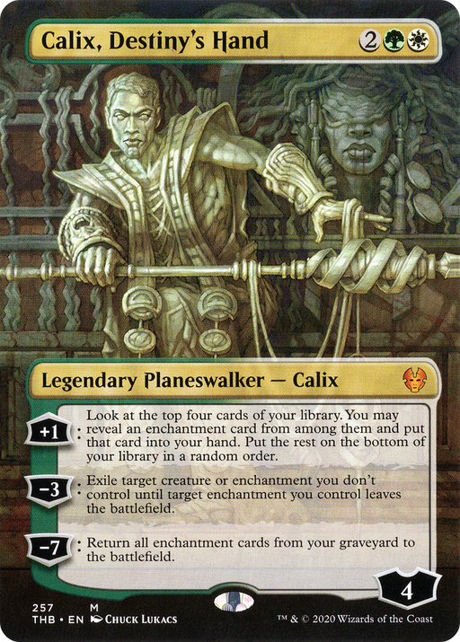 Calix, Destiny's Hand (THB-257) [Theros Beyond Death] (Borderless) Foil MTG Single Wizards of the Coast