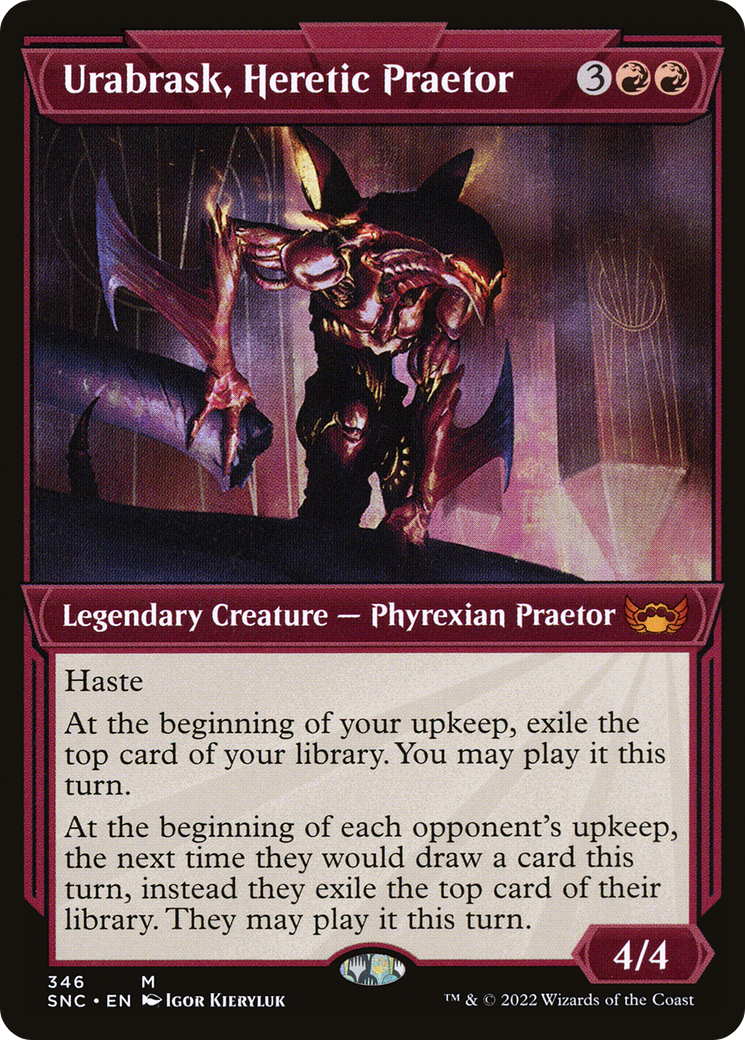 Urabrask, Heretic Praetor (SNC-346) [Streets of New Capenna] (Showcase) MTG Single Wizards of the Coast