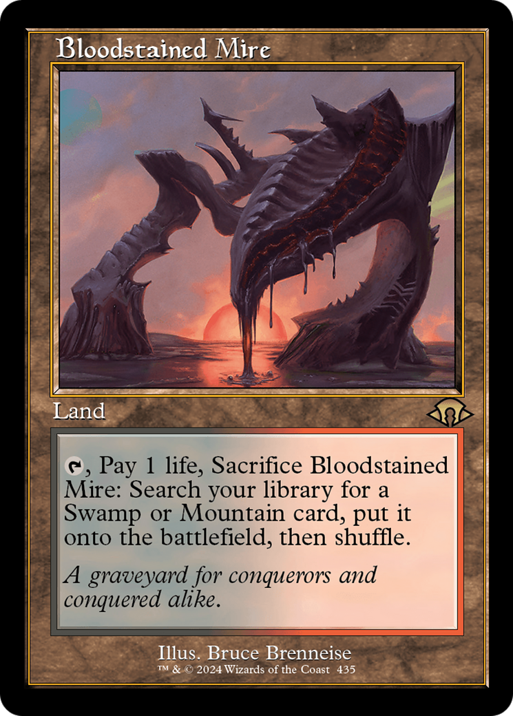 Bloodstained Mire (MH3-435) [Modern Horizons 3] Foil MTG Single Wizards of the Coast