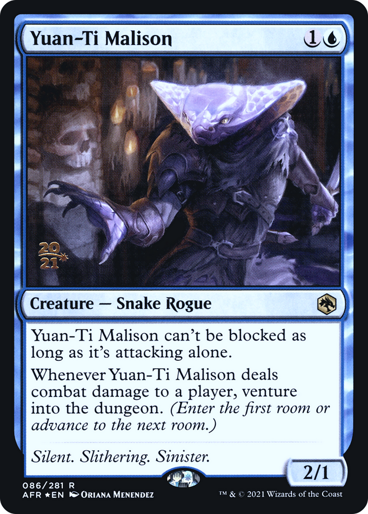 Yuan-Ti Malison (PRE-086) [Adventures in the Forgotten Realms Promos] Foil MTG Single Wizards of the Coast