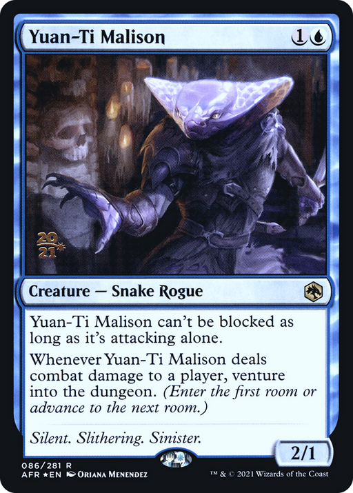 Yuan-Ti Malison (PRE-086) [Adventures in the Forgotten Realms Promos] Foil MTG Single Wizards of the Coast