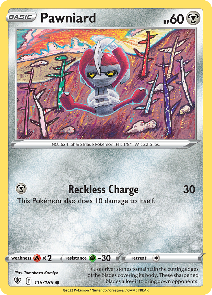 Pawniard (115/189) - [SWSH: Astral Radiance] Reverse Holofoil Pokemon Single Pokémon