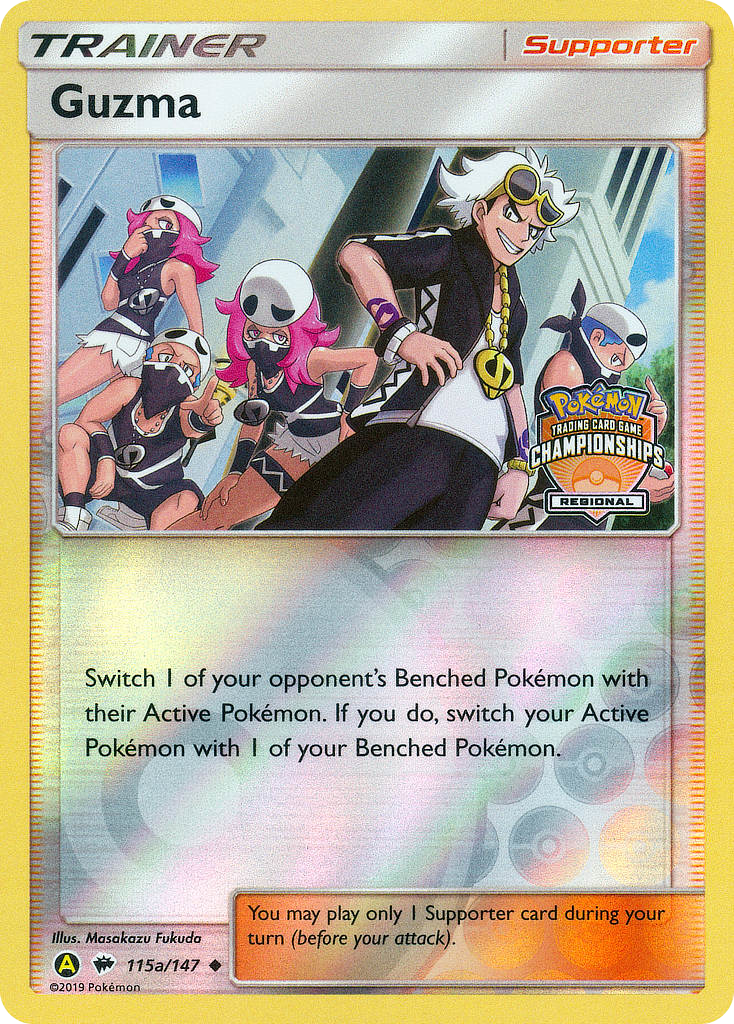 Guzma (115a/147) Reverse Holofoil [Burning Shadows] Pokemon Single Pokémon
