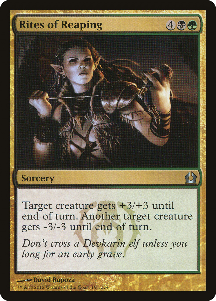 Rites of Reaping (RTR-191) [Return to Ravnica] MTG Single Wizards of the Coast