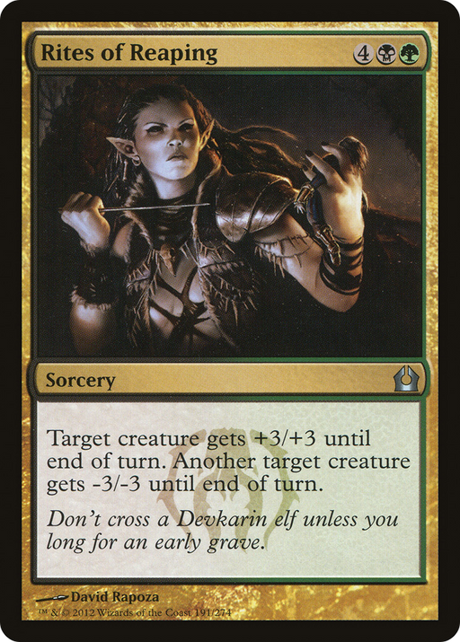 Rites of Reaping (RTR-191) [Return to Ravnica] MTG Single Wizards of the Coast
