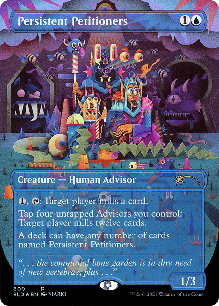 Persistent Petitioners (SLD-600) [Secret Lair] Drop (Borderless) Foil MTG Single Wizards of the Coast