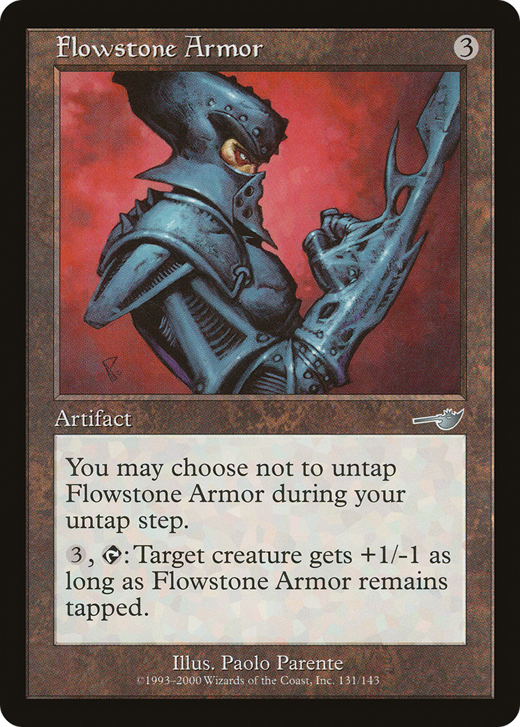 Flowstone Armor (NMS-131) [Nemesis] Foil MTG Single Wizards of the Coast