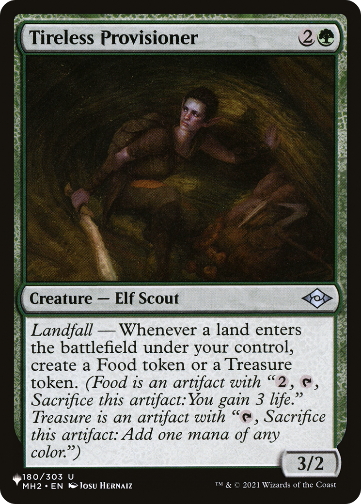 Tireless Provisioner (PLST-MH2-180) [Mystery Booster] The List MTG Single Wizards of the Coast