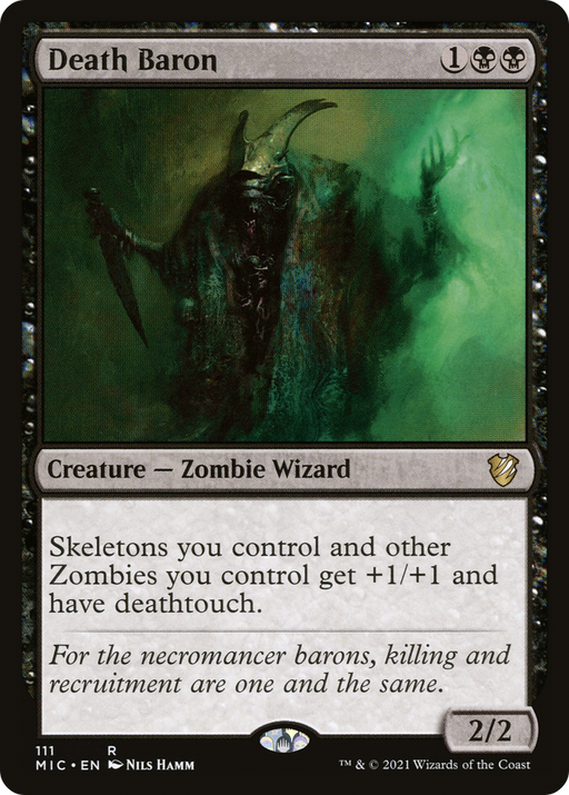 Death Baron (MIC-111) [Midnight Hunt Commander] MTG Single Wizards of the Coast