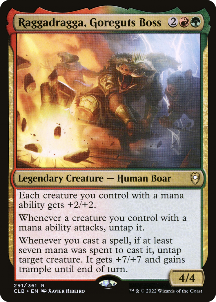Raggadragga, Goreguts Boss (CLB-291) [Commander Legends: Battle for Baldur's Gate] MTG Single Wizards of the Coast