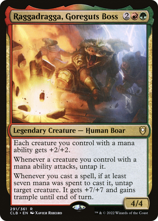 Raggadragga, Goreguts Boss (CLB-291) [Commander Legends: Battle for Baldur's Gate] MTG Single Wizards of the Coast