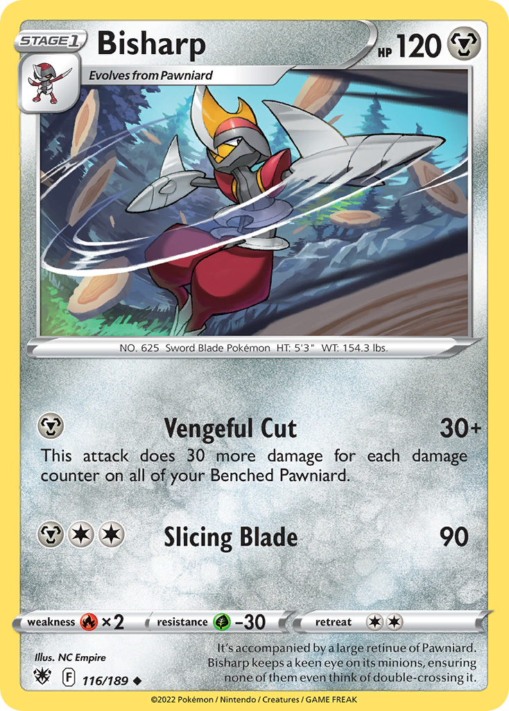 Bisharp (116/189) - [SWSH: Astral Radiance] Reverse Holofoil Pokemon Single Pokémon
