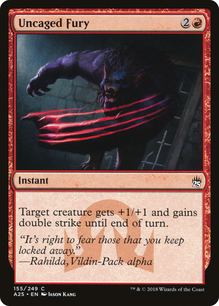 Uncaged Fury (A25-155) [Masters 25] MTG Single Wizards of the Coast