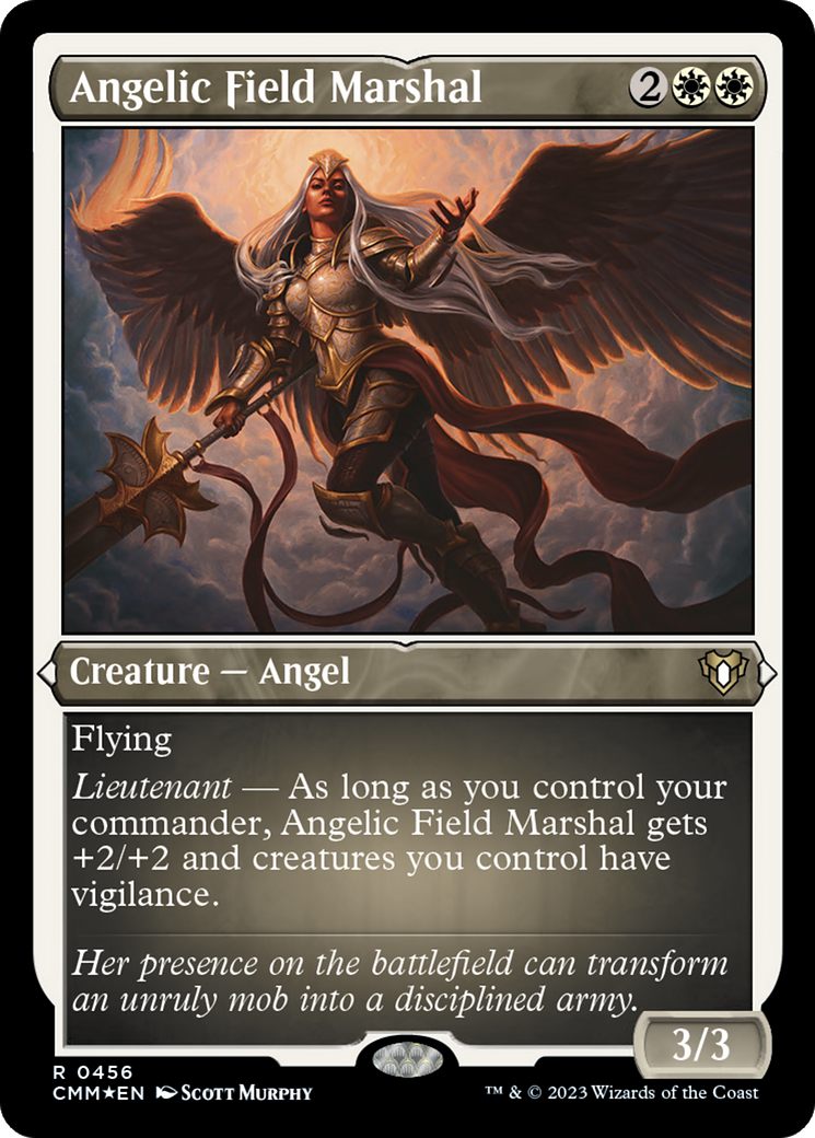 Angelic Field Marshal (CMM-456) [Commander Masters] Etched Foil MTG Single Wizards of the Coast