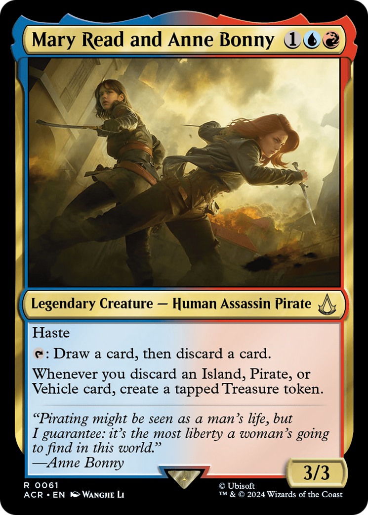 Mary Read and Anne Bonny (ACR-061) [Assassin's Creed] Foil MTG Single Wizards of the Coast
