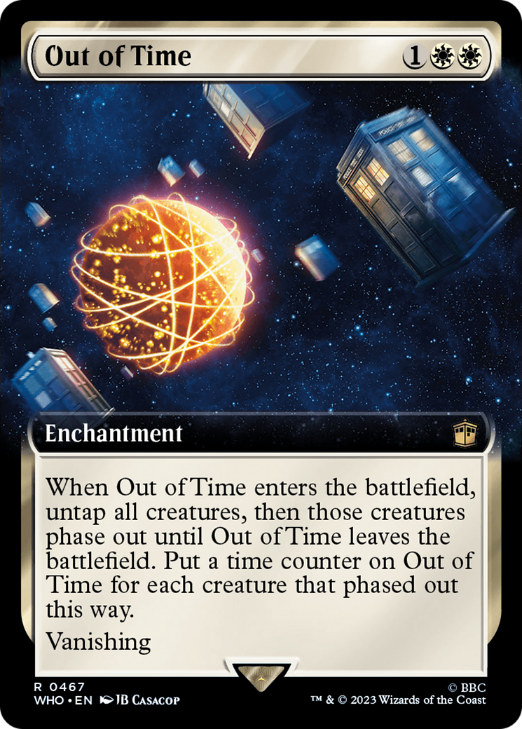 Out of Time (WHO-467) [Doctor Who] (Extended Art) MTG Single Wizards of the Coast