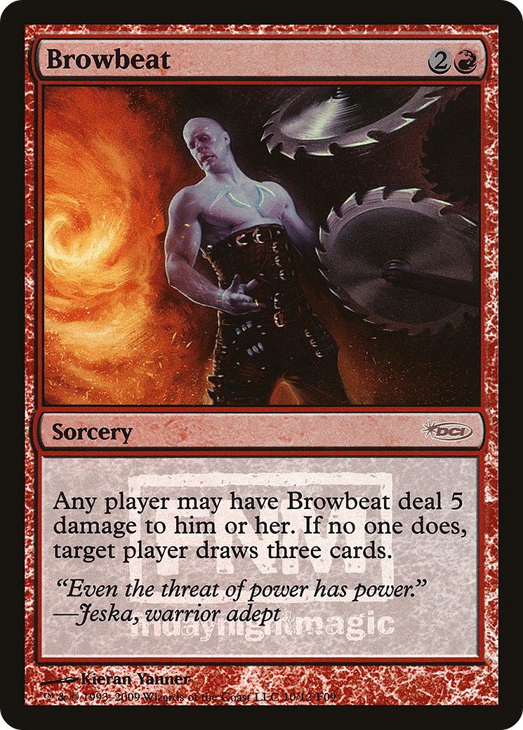 Browbeat (FNM-010) [Misc] Friday Night Magic 2009 Foil MTG Single Wizards of the Coast