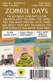 Zombie Days Board Games Outset