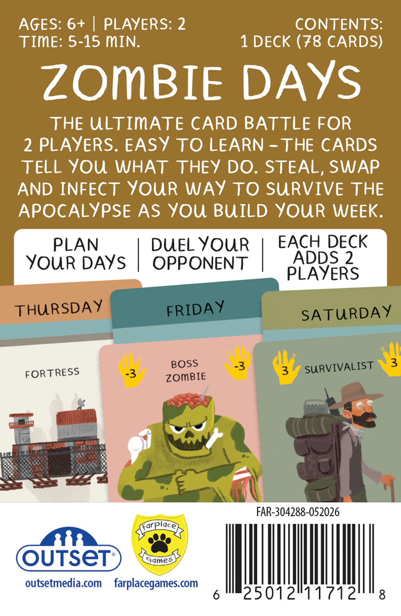 Zombie Days Board Games Outset