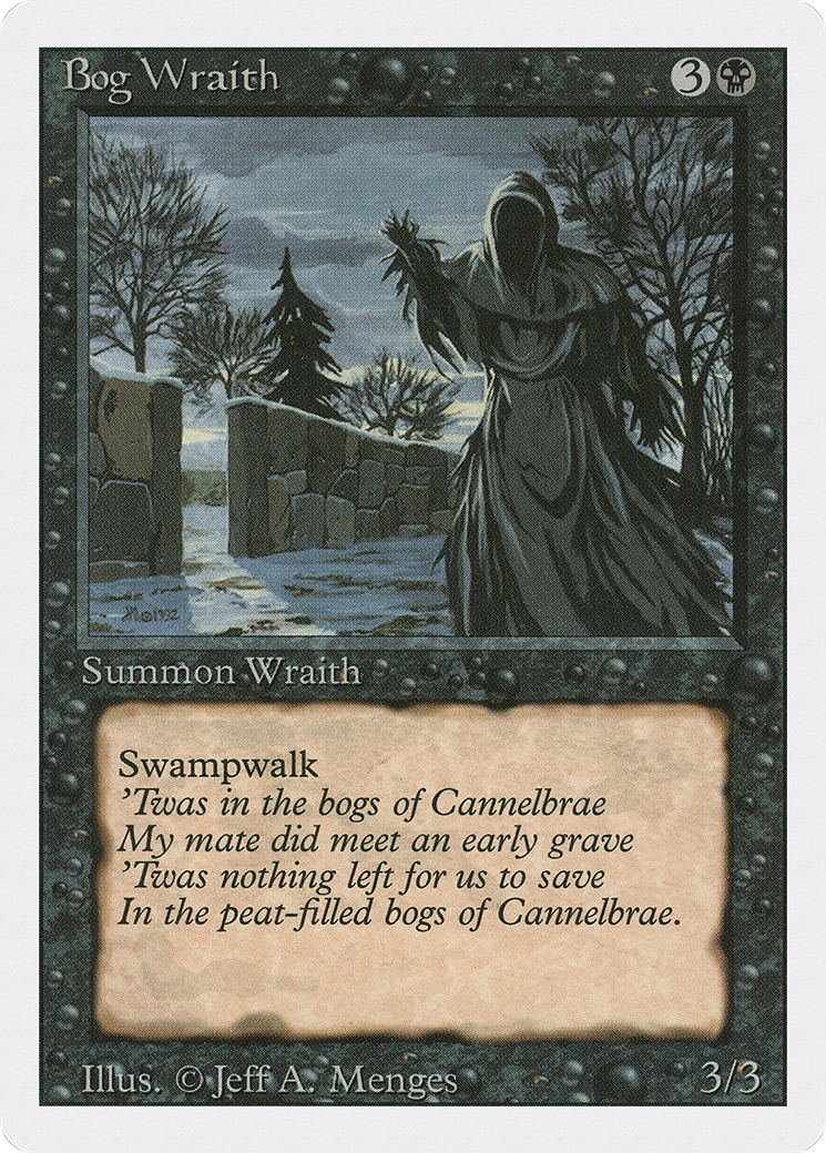 Bog Wraith (3ED-096) [Revised Edition] MTG Single Wizards of the Coast