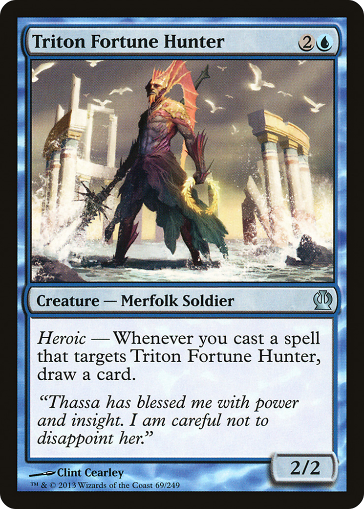 Triton Fortune Hunter (THS-069) [Theros] MTG Single Wizards of the Coast