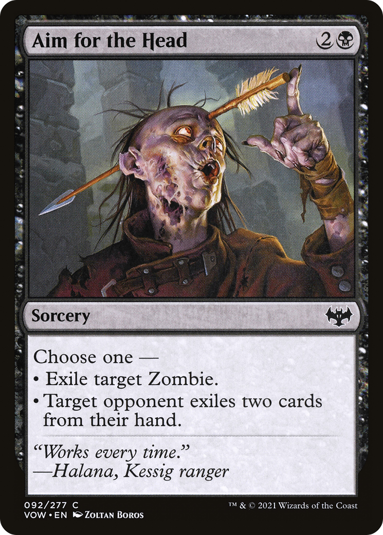 Aim for the Head (VOW-092) [Innistrad: Crimson Vow] MTG Single Wizards of the Coast