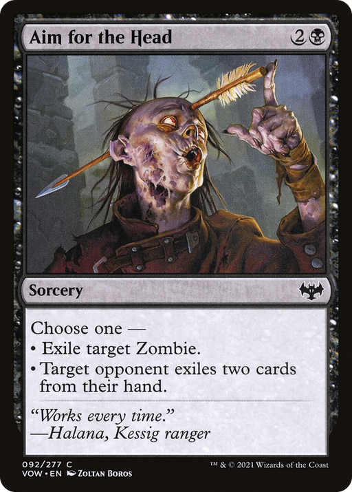 Aim for the Head (VOW-092) [Innistrad: Crimson Vow] MTG Single Wizards of the Coast