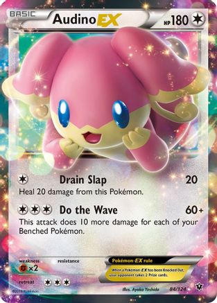Audino EX (84/124) Holofoil [XY: Fates Collide] Pokemon Single Pokémon