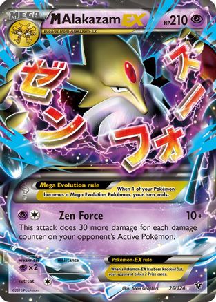 M Alakazam EX (26/124) Holofoil [XY: Fates Collide] Pokemon Single Pokémon