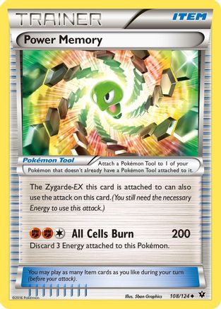 Power Memory (108/124) - [XY: Fates Collide] Reverse Holofoil Pokemon Single Pokémon