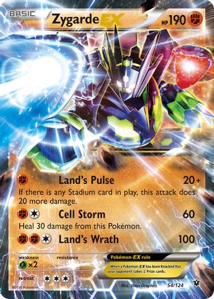 Zygarde EX (54/124) Holofoil [XY: Fates Collide] Pokemon Single Pokémon