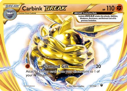 Carbink BREAK (51/124) Holofoil [XY: Fates Collide] Pokemon Single Pokémon