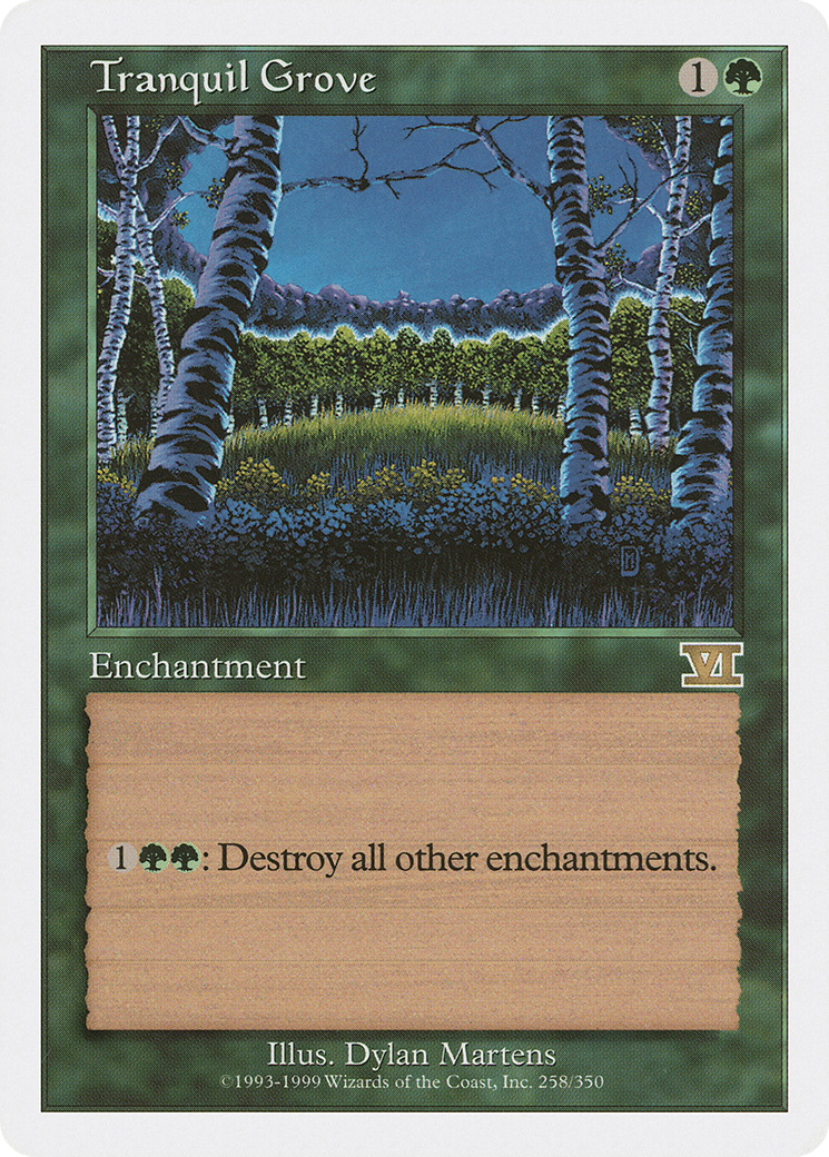 Tranquil Grove (6ED-258) [Classic Sixth Edition] MTG Single Wizards of the Coast