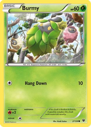 Burmy (2/124) [XY: Fates Collide] Pokemon Single Pokémon
