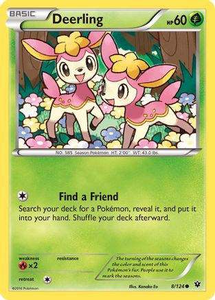 Deerling (8/124) [XY: Fates Collide] Pokemon Single Pokémon