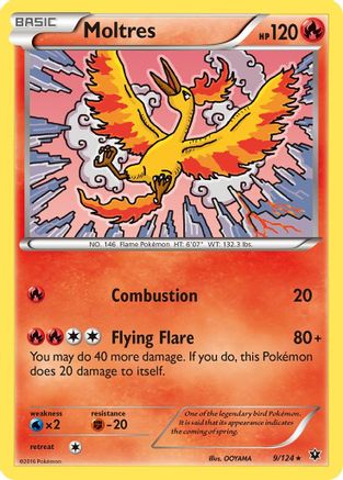 Moltres (9/124) [XY: Fates Collide] Pokemon Single Pokémon