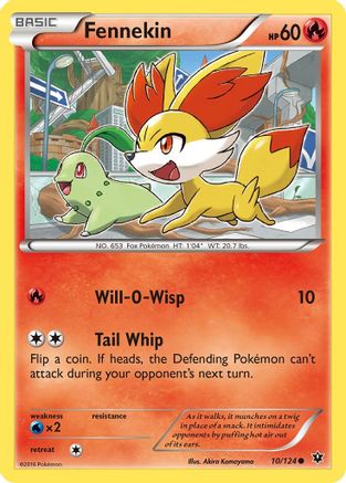 Fennekin (10/124) [XY: Fates Collide] Pokemon Single Pokémon