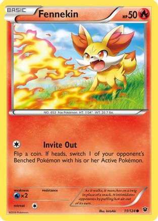 Fennekin (11/124) [XY: Fates Collide] Pokemon Single Pokémon