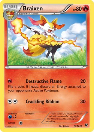 Braixen (/124) [XY: Fates Collide] Pokemon Single Pokémon