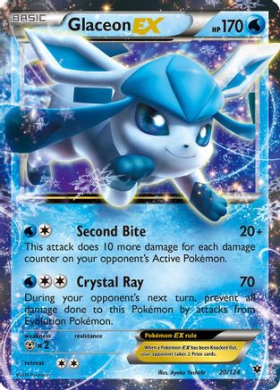 Glaceon EX (20/124) Holofoil [XY: Fates Collide] Pokemon Single Pokémon