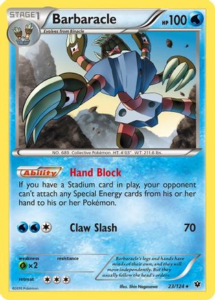 Barbaracle (23/124) [XY: Fates Collide] Pokemon Single Pokémon