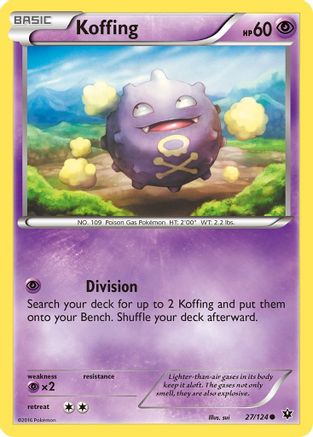 Koffing (27/124) [XY: Fates Collide] Pokemon Single Pokémon