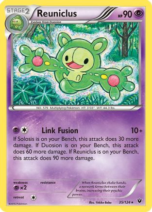 Reuniclus (35/124) Reverse Holofoil [XY: Fates Collide] Pokemon Single Pokémon