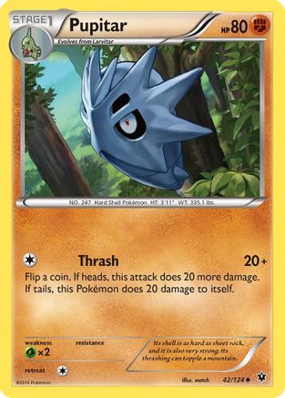 Pupitar (/124) [XY: Fates Collide] Pokemon Single Pokémon