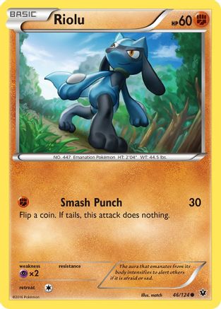 Riolu (46/124) [XY: Fates Collide] Pokemon Single Pokémon