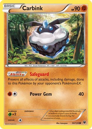 Carbink (50/124) Reverse Holofoil [XY: Fates Collide] Pokemon Single Pokémon