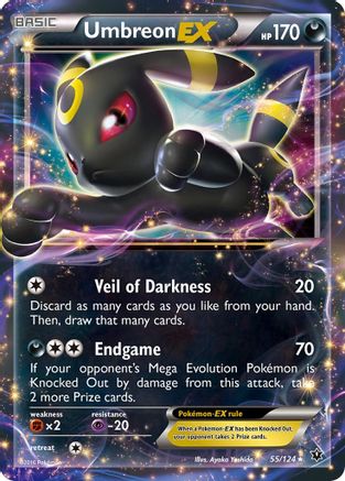 Umbreon EX (55/124) Holofoil [XY: Fates Collide] Pokemon Single Pokémon