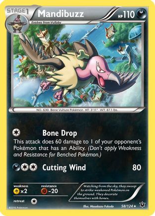 Mandibuzz (58/124) [XY: Fates Collide] Pokemon Single Pokémon