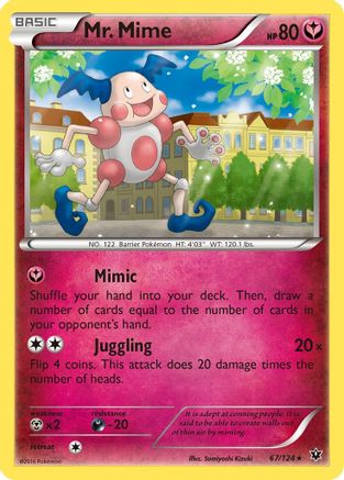 Mr. Mime (67/124) [XY: Fates Collide] Pokemon Single Pokémon