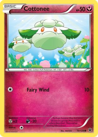 Cottonee (70/124) Reverse Holofoil [XY: Fates Collide] Pokemon Single Pokémon